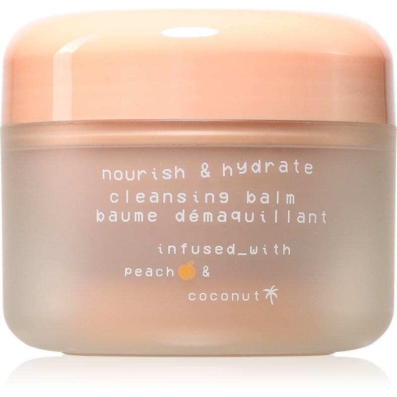 Glow Hub Nourish & Hydrate подхранващ почистващ балсам с екстракт от праскова