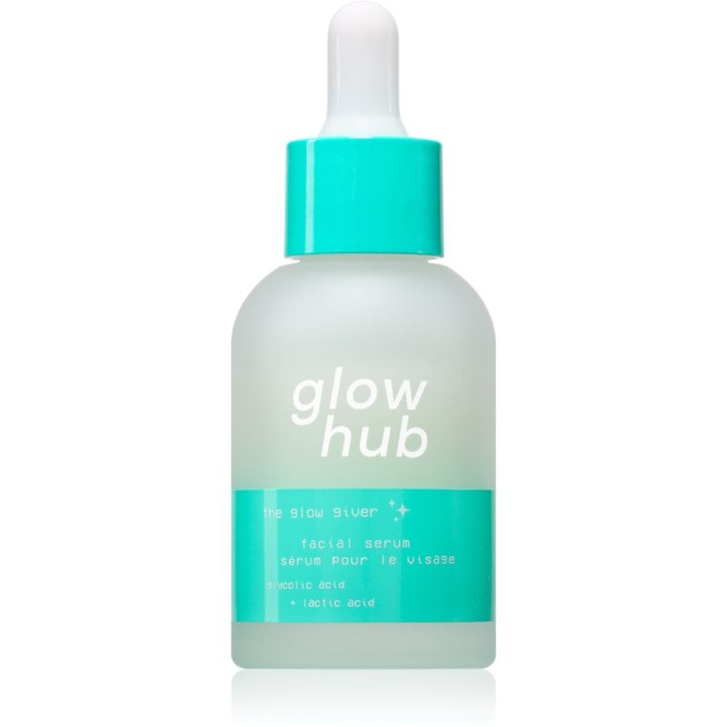 Glow Hub The Glow Giver озаряващ серум за лице с гликолова киселина