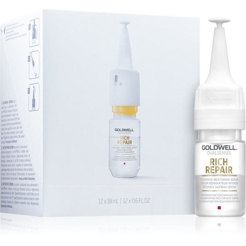 Goldwell Dualsenses Rich Repair интензивен възстановяващ серум за суха и увредена коса 12 x