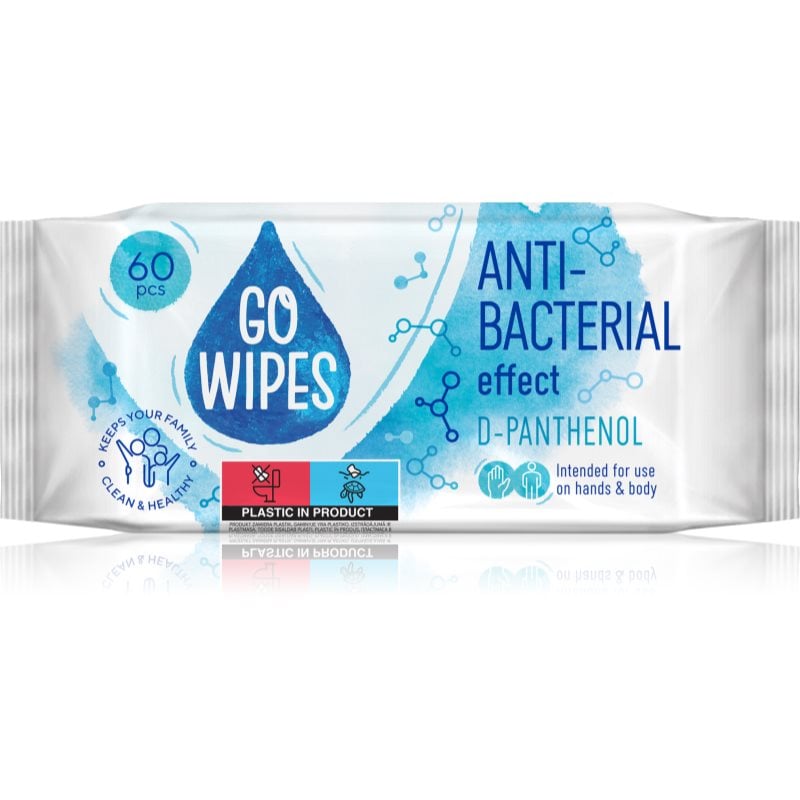 GoWipes Anti-Bacterial Effect D-Panthenol мокри почистващи кърпички за ръце и тяло