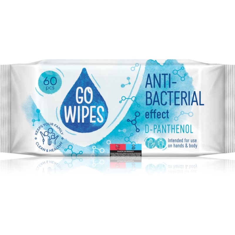 GoWipes Anti-Bacterial Effect D-Panthenol мокри почистващи кърпички за ръце и тяло - Грижа за тяло - Сравни цени от 1 магазин с безплатна доставка