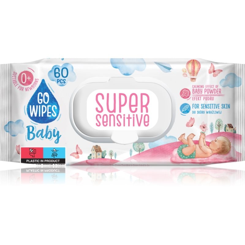 GoWipes Super Sensitive мокри почистващи кърпички за деца за чувствителна кожа 0+ - Грижа за лице - Сравни цени от 1 магазин с безплатна доставка