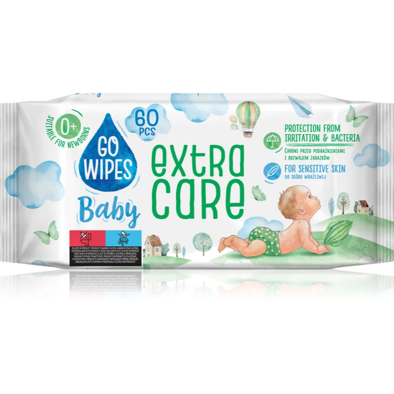 GoWipes Extra Care мокри почистващи кърпички за деца за чувствителна кожа 0+