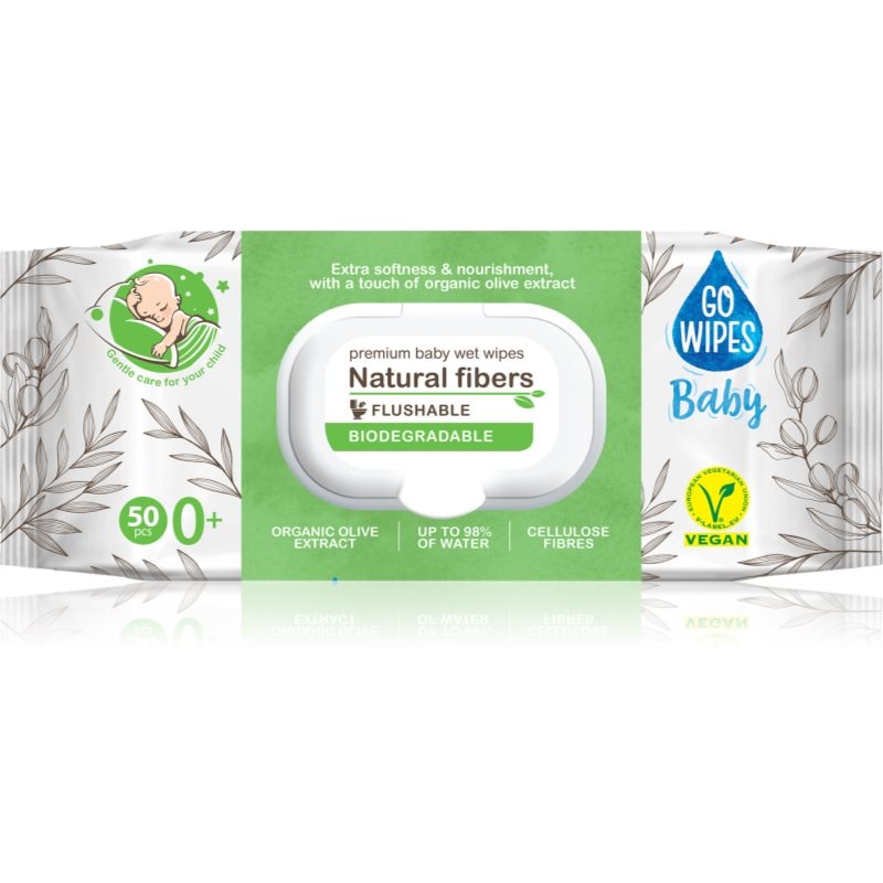 GoWipes Baby Natural Fibers нежни мокри кърпички за бебета за чувствителна кожа 0+ - Грижа за лице - Сравни цени от 1 магазин с безплатна доставка