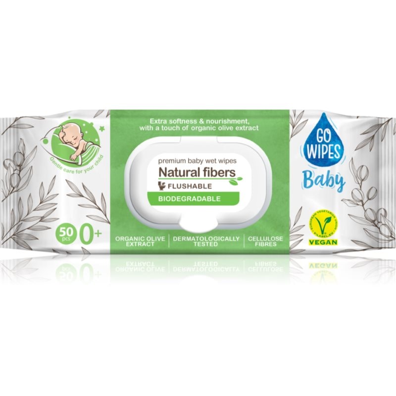 GoWipes Baby Natural Fibers нежни мокри кърпички за бебета за чувствителна кожа 0+ - Грижа за лице - Сравни цени от 1 магазин с безплатна доставка
