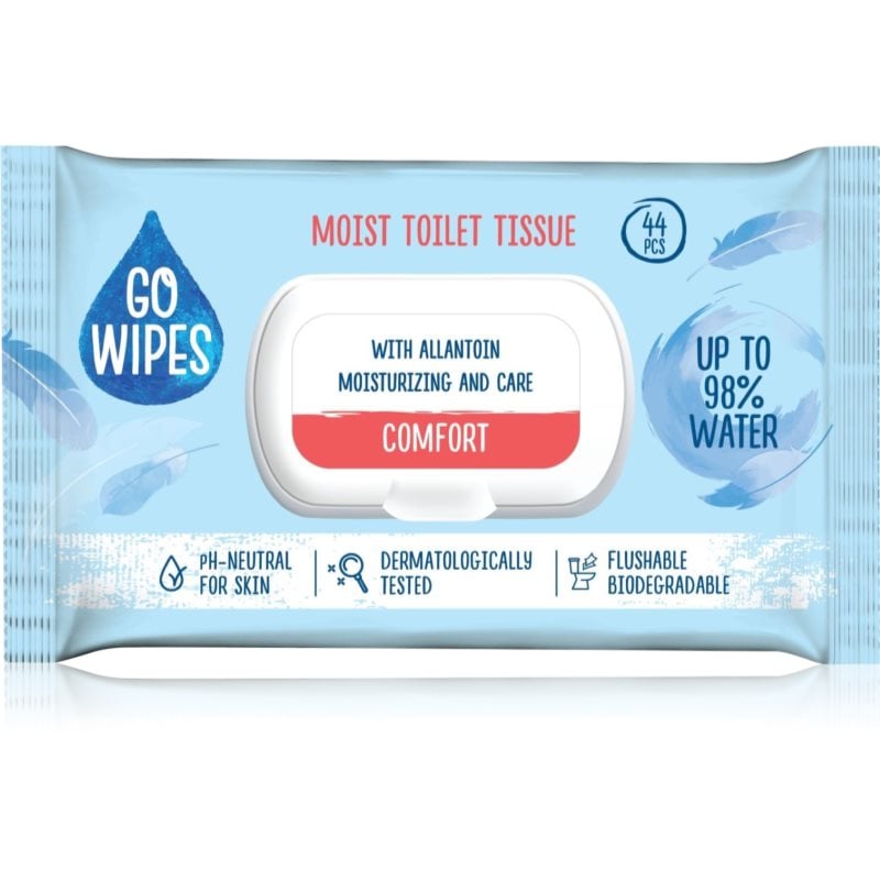 GoWipes Comfort влажна тоалетна хартия за чувствителна кожа
