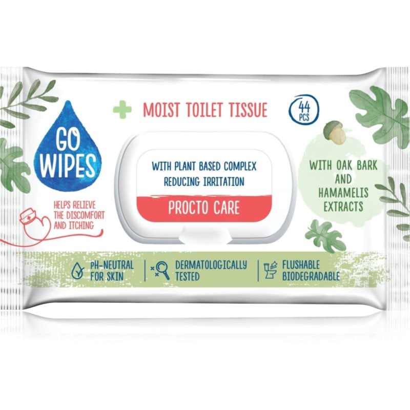 GoWipes Procto Care влажна тоалетна хартия за чувствителна кожа