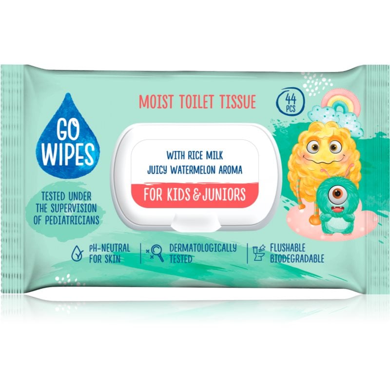 GoWipes For Kids & Juniors влажна тоалетна хартия за чувствителна кожа за деца