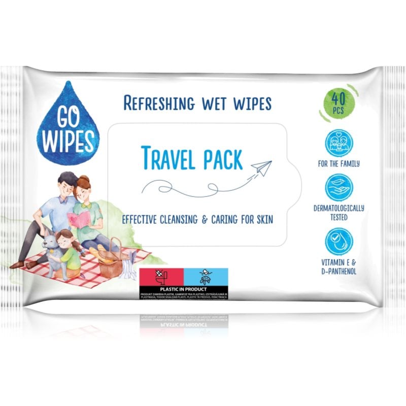 GoWipes Refreshing мокри почистващи кърпички за ръце
