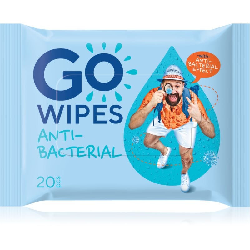 GoWipes Antibacterial освежаващи мокри кърпички