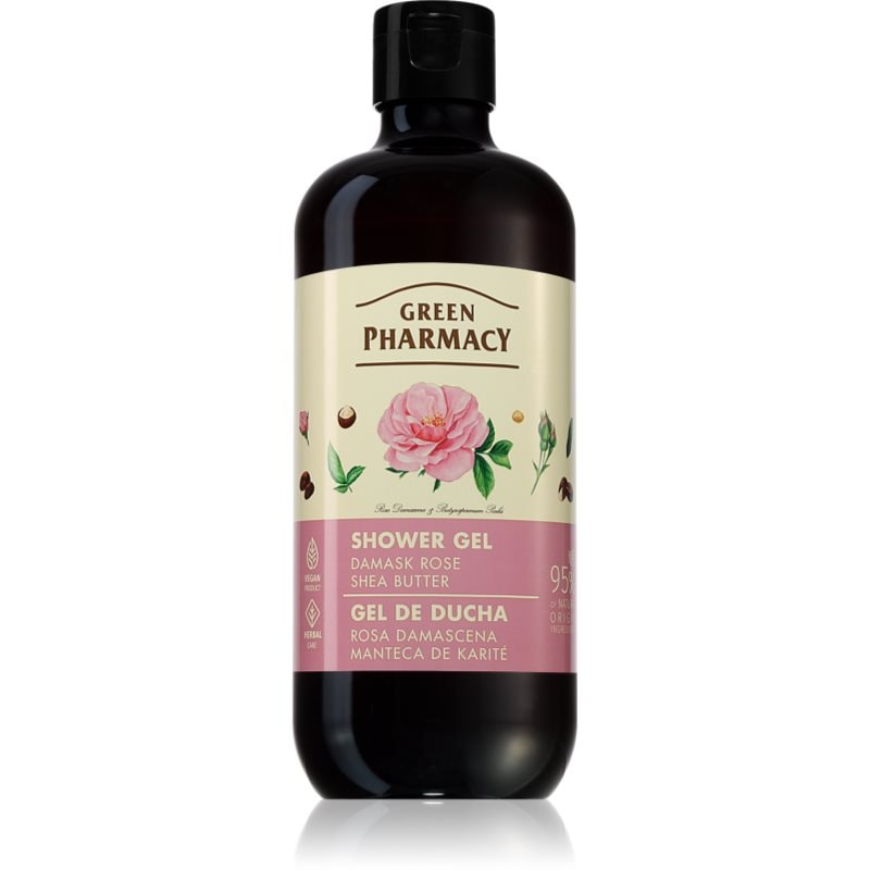 Green Pharmacy Damask Rose & Shea Butter Shower Gel нежен душ гел - Грижа за тяло - Сравни цени от 1 магазин с безплатна доставка