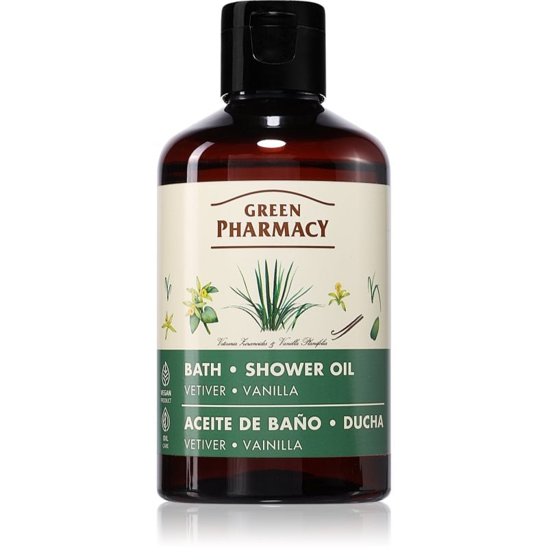 Green Pharmacy Vetiver & Vanilla освежаващ душ гел с ванилия