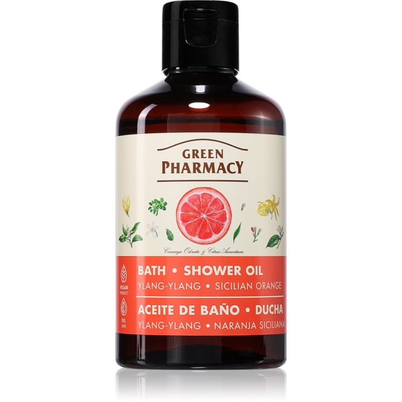 Green Pharmacy Ylang-ylang & Sicilian Orange Bath Oil освежаващ душ гел