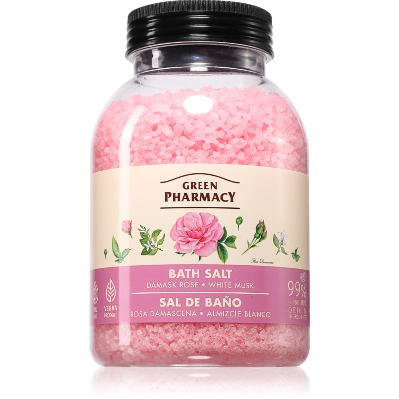 Green Pharmacy Damask Rose & White Musk Bath Salt сол за релаксираща вана - Грижа за тяло - Сравни цени от 1 магазин с безплатна доставка