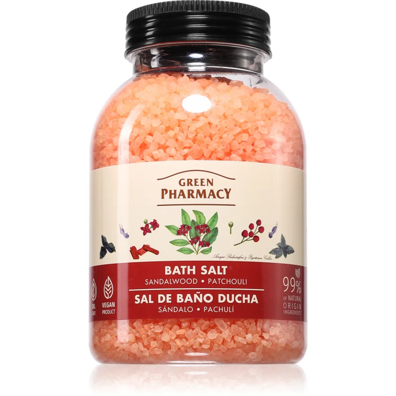 Green Pharmacy Sandalwood & Patchouli Bath Salt сол за релаксираща вана - Грижа за тяло - Сравни цени от 1 магазин с безплатна доставка