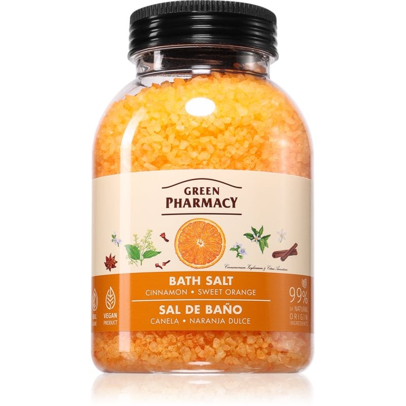 Green Pharmacy Cinnamon & Sweet orange Bath Salt сол за релаксираща вана