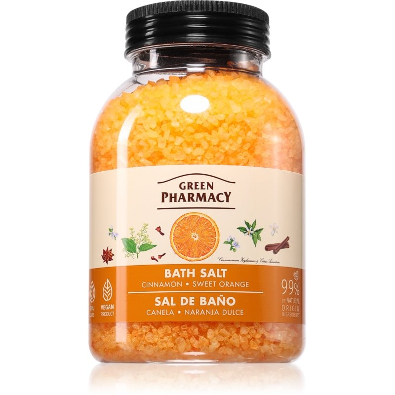 Green Pharmacy Cinnamon & Sweet orange Bath Salt сол за релаксираща вана - Грижа за тяло - Сравни цени от 1 магазин с безплатна доставка