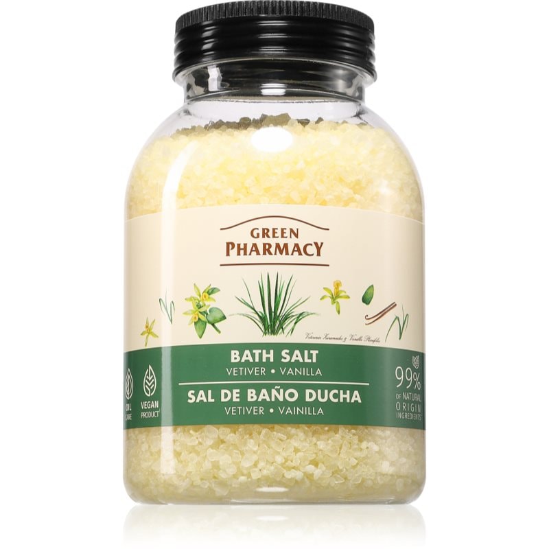 Green Pharmacy Vetiver & Vanilla Bath Salt сол за релаксираща вана - Грижа за тяло - Сравни цени от 1 магазин с безплатна доставка