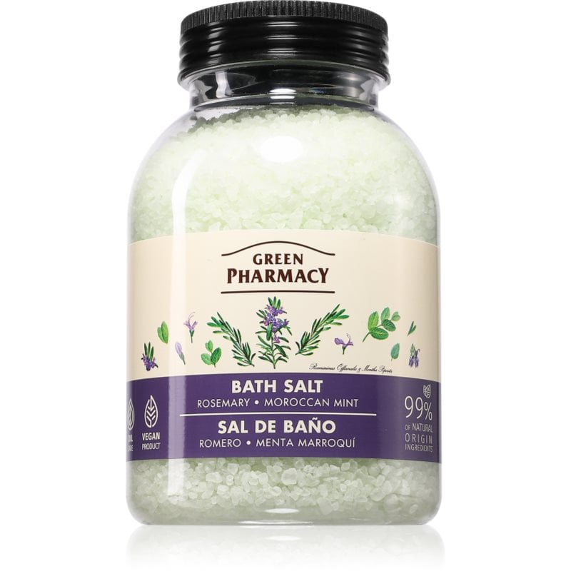 Green Pharmacy Rossemary & Maroccan Mint Bath Salt сол за релаксираща вана