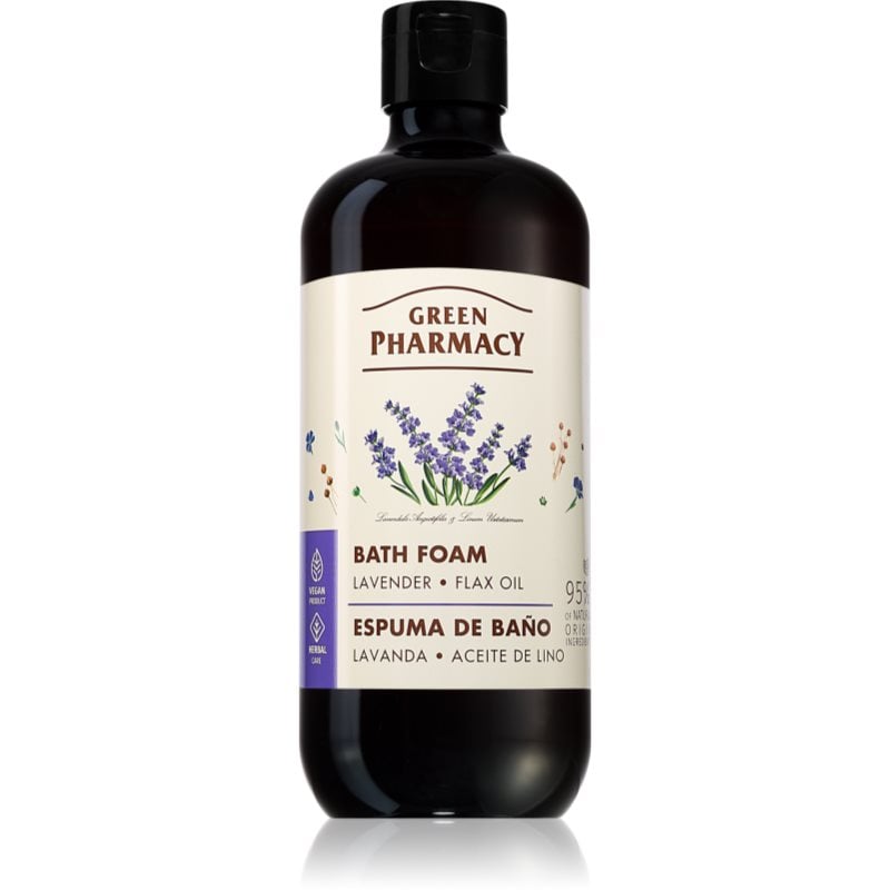 Green Pharmacy Lavender & Linseed Oil Bath Foam пяна за вана с лавандула