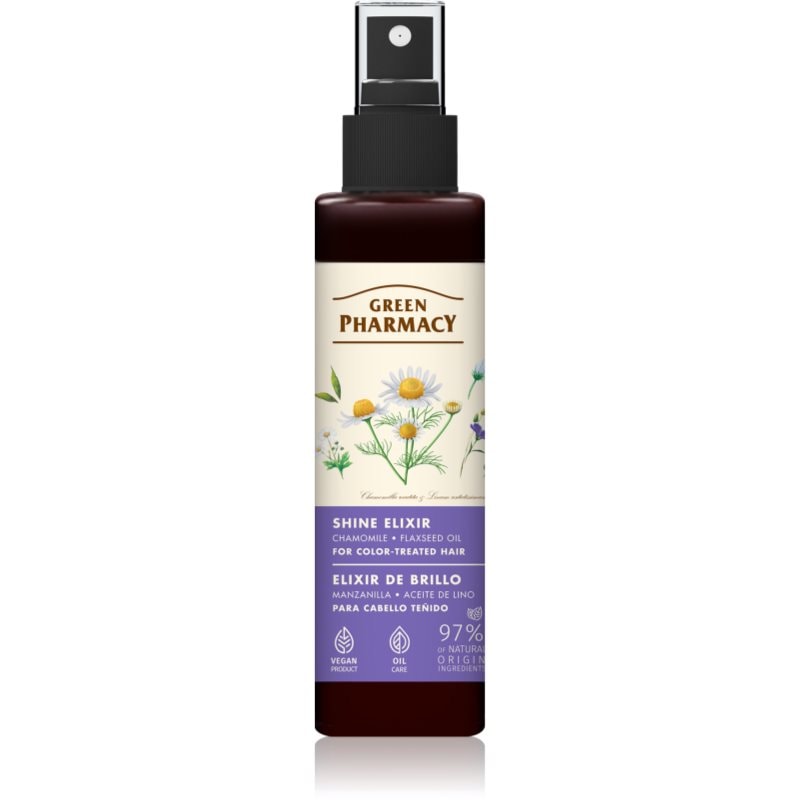 Green Pharmacy Chamomile & Flaxseed oil Elixir еликсир без отмиване за ядисана коса - Грижа за коса - Сравни цени от 1 магазин с безплатна доставка