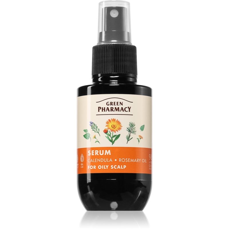 Green Pharmacy Calendula & Rosemary Serum серум за мазна коса