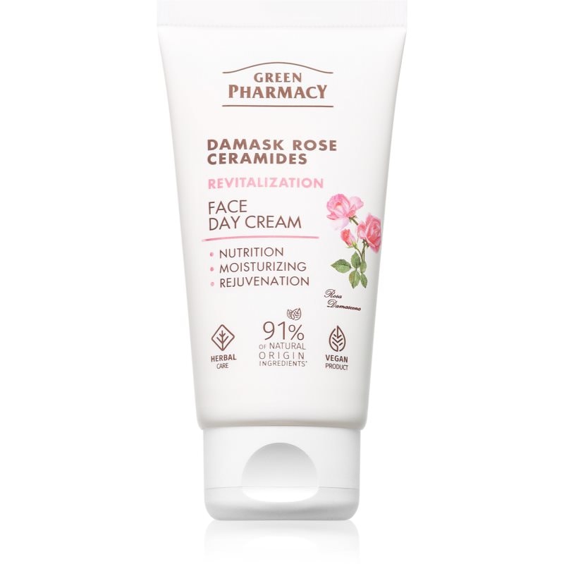 Green Pharmacy Damask Rose & Ceramides Face Cream дневен крем за лице с интензивно подхранване - Грижа за лице - Сравни цени от 1 магазин с безплатна доставка
