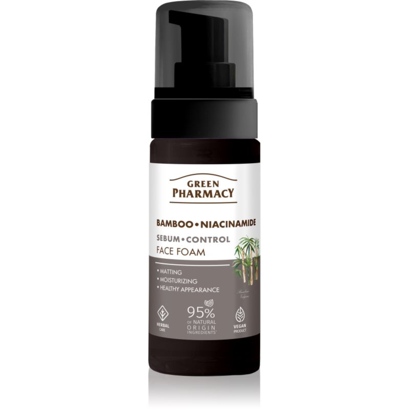Green Pharmacy Green Pharmacy Bamboo & Niacinamide Face Foam почистваща пяна за лице - Унисекс парфюм 150мл - Сравни цени от 1 магазин с безплатна доставка
