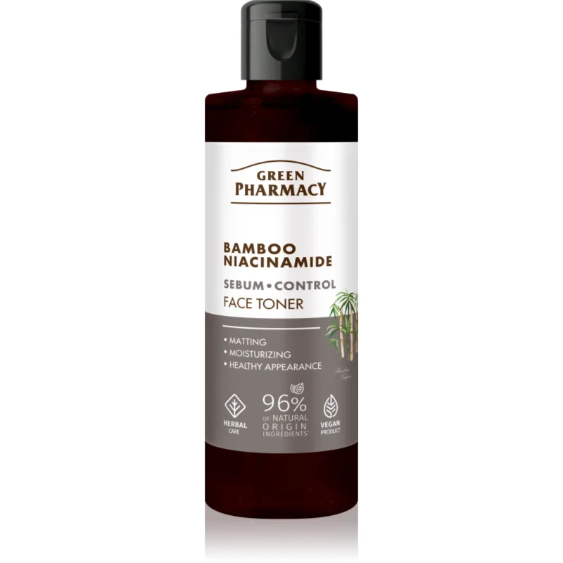 Green Pharmacy Bamboo & Niacinamide Face Toner активен тоник за мазна кожа - Грижа за лице - Сравни цени от 1 магазин с безплатна доставка