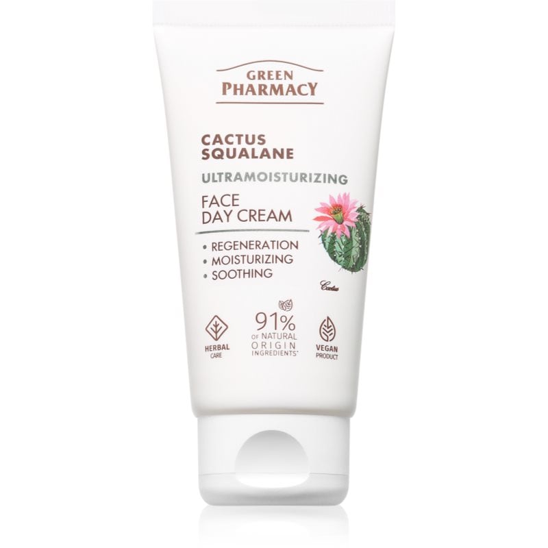 Green Pharmacy Cactus & Squalane Day Face Cream хидратиращ дневен крем