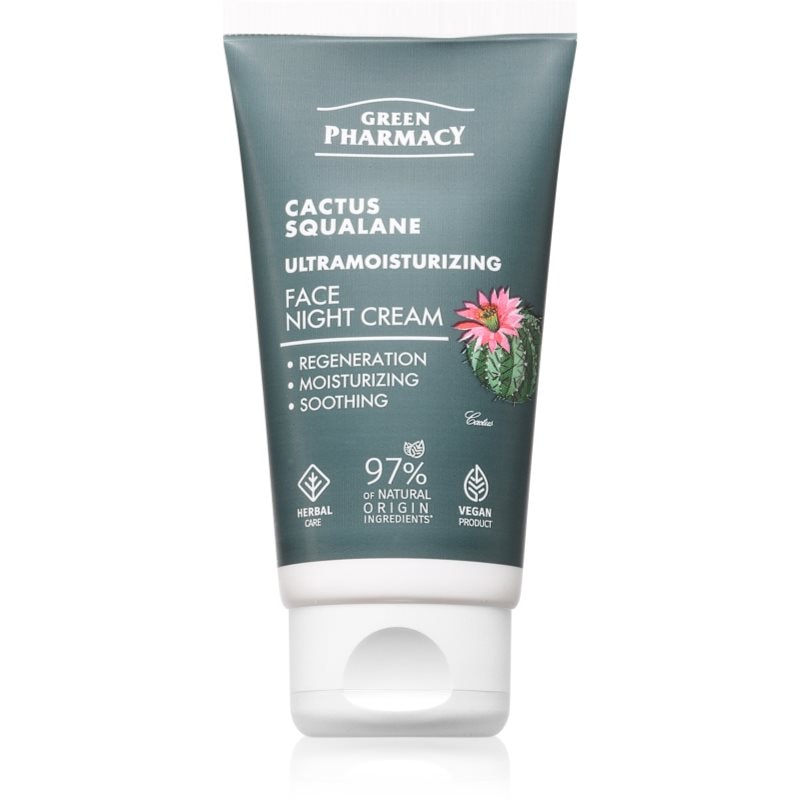 Green Pharmacy Cactus & Squalane Night Face Cream нощен хидратиращ крем - Грижа за лице - Сравни цени от 1 магазин с безплатна доставка