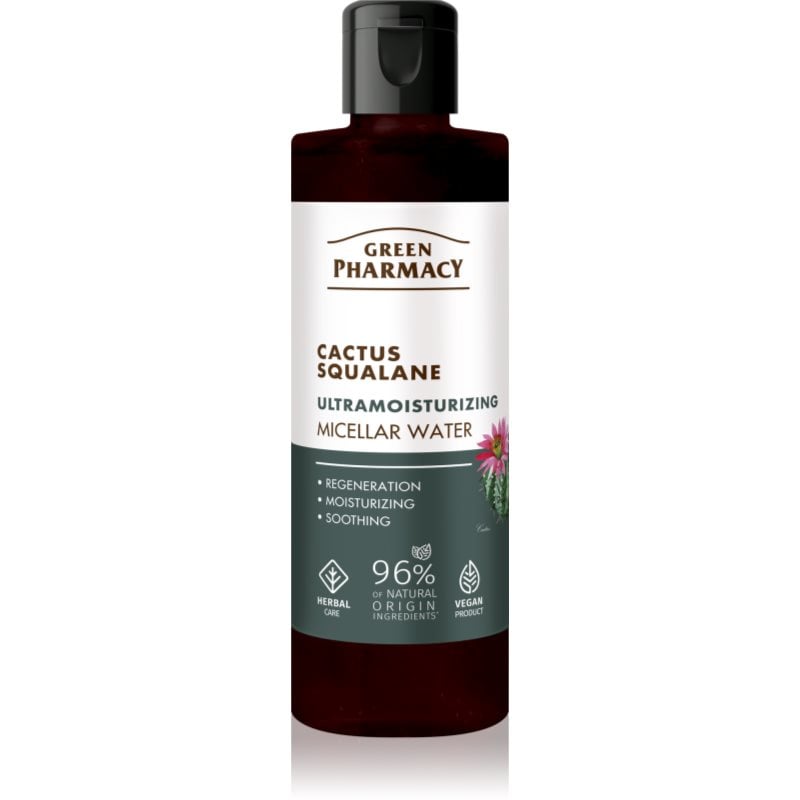 Green Pharmacy Cactus & Squalane Micellar Water хидратираща мицеларна вода