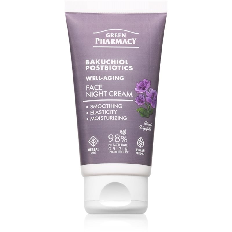 Green Pharmacy Bakuchiol & Postbiotics Night Face Cream хидратиращ нощен крем против бръчки