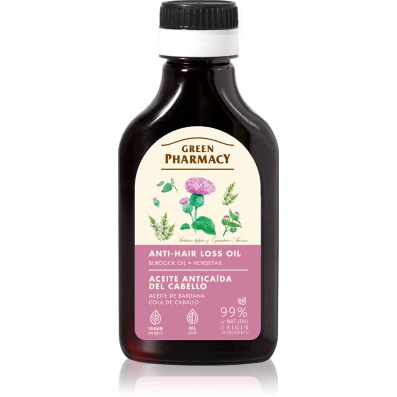Green Pharmacy Horsetail Burdock Oil масло от репей против косопад