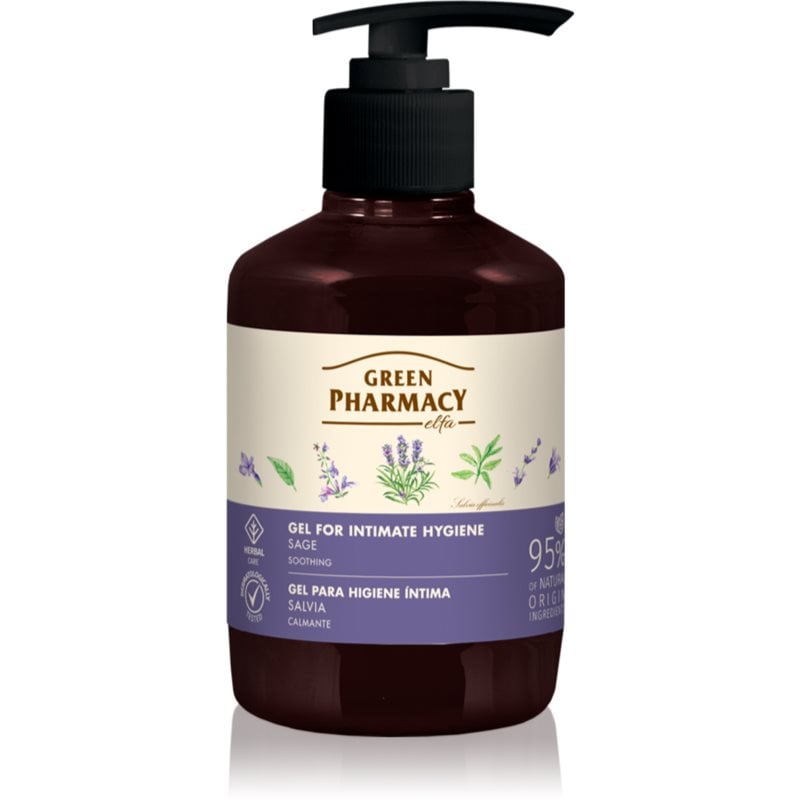 Green Pharmacy Sage & Thyme Gel for Intimate Hygiene успокояващ гел за интимна хигиена