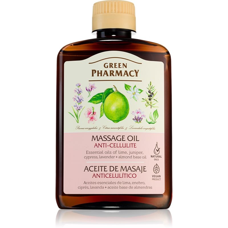 Green Pharmacy Essential oils of Lime Massage Oil масажно олио против целулит - Грижа за тяло - Сравни цени от 1 магазин с безплатна доставка