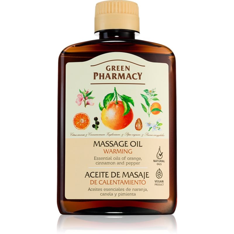 Green Pharmacy Essential oils of Orange Massage Oil загряващо масажно масло
