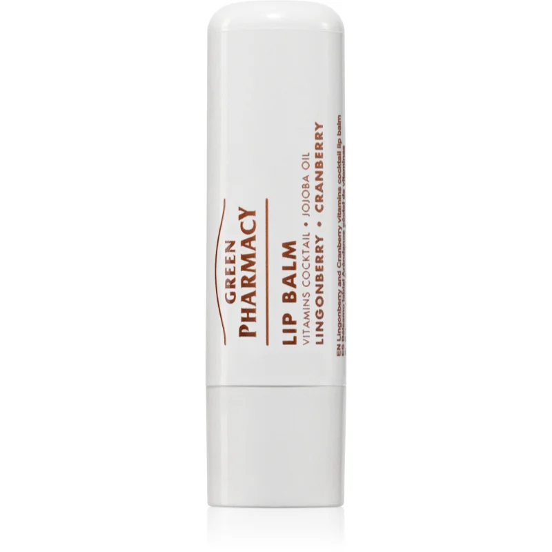 Green Pharmacy Lingonberry and Cranberry Lip Balm подхранващ балсам за устни SPF 10