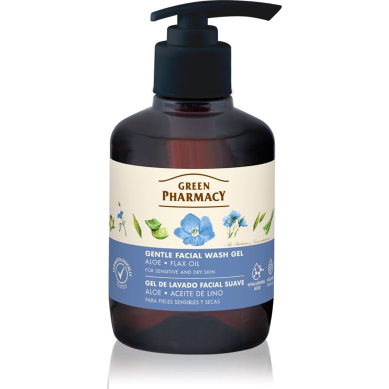 Green Pharmacy Aloe Wash Gel лек почистващ гел за чувствителна кожа на лицето - Грижа за лице - Сравни цени от 1 магазин с безплатна доставка