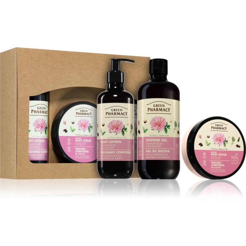 Green Pharmacy Damask Rose & Shea Butter SET подаръчен комплект - Комплект - Сравни цени от 1 магазин с безплатна доставка