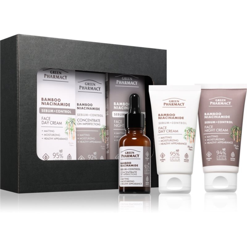 Green Pharmacy Bamboo & Niacinamide Set подаръчен комплект за перфектна кожа - Комплект - Сравни цени от 1 магазин с безплатна доставка