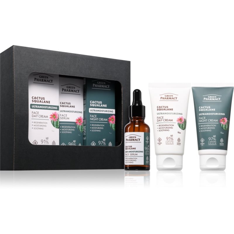 Green Pharmacy Cactus & Squalane Set подаръчен комплект за хидратиране и изпъване на кожата - Комплект - Сравни цени от 1 магазин с безплатна доставка