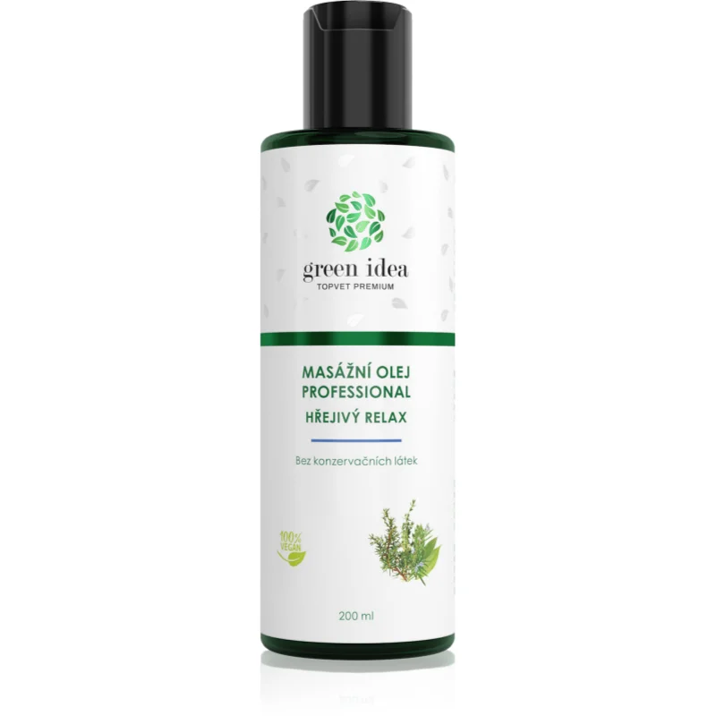 Green Idea Massage oil warm relaxation масажно олио - Грижа за тяло - Сравни цени от 1 магазин с безплатна доставка