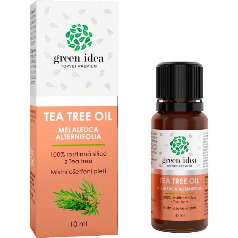 Green Idea Tea Tree Oil 100% есенциално масло за локално лечение - Грижа за лице - Сравни цени от 1 магазин с безплатна доставка