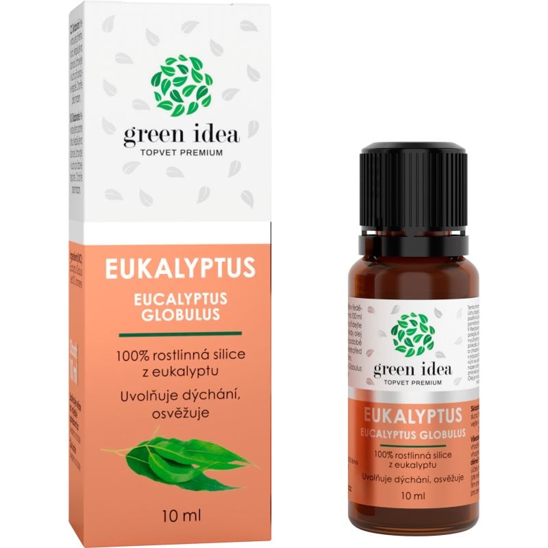 Green Idea Eukalyptus 100% есенциално масло за подпомагане на нормалната функция на дихателната система