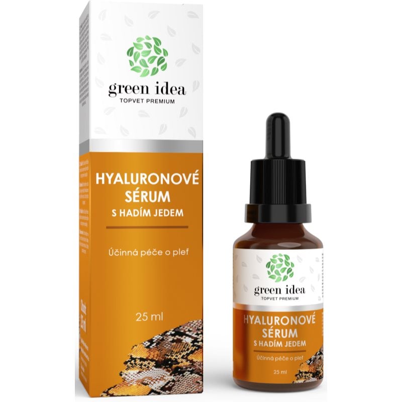 Green Idea Hyaluronic serum with snake venom серум за лице за зряла кожа