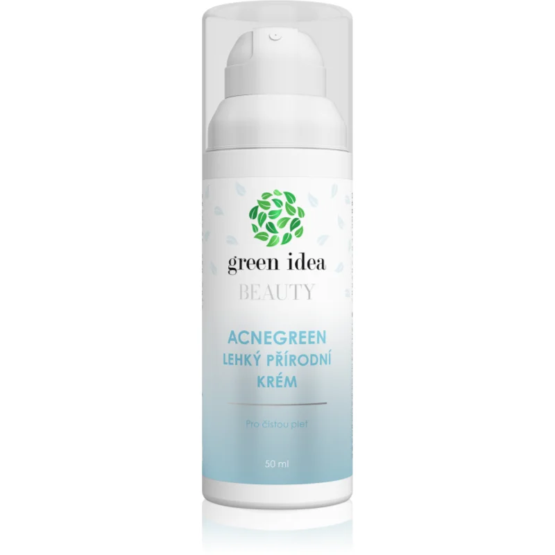 Green Idea Beauty Acnegreen лек крем за чиста и здрава кожа на лицето