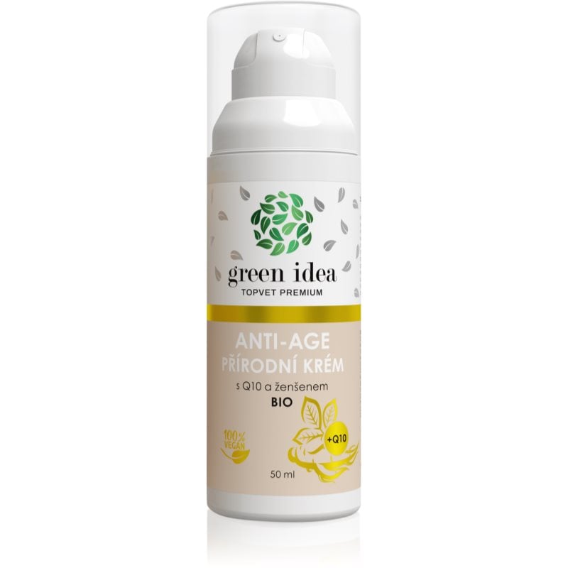 Green Idea Antiage natural cream with Q10 and ginseng крем за зряла кожа