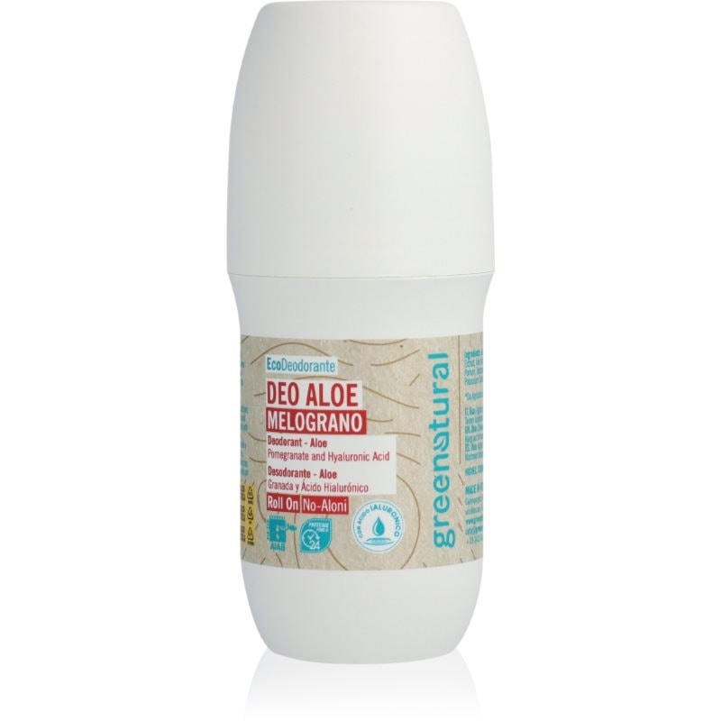 Greenatural Deodorant Roll-On Pomegranate минерален дезодорант с хиалуронова киселина - Грижа за тяло - Сравни цени от 1 магазин с безплатна доставка
