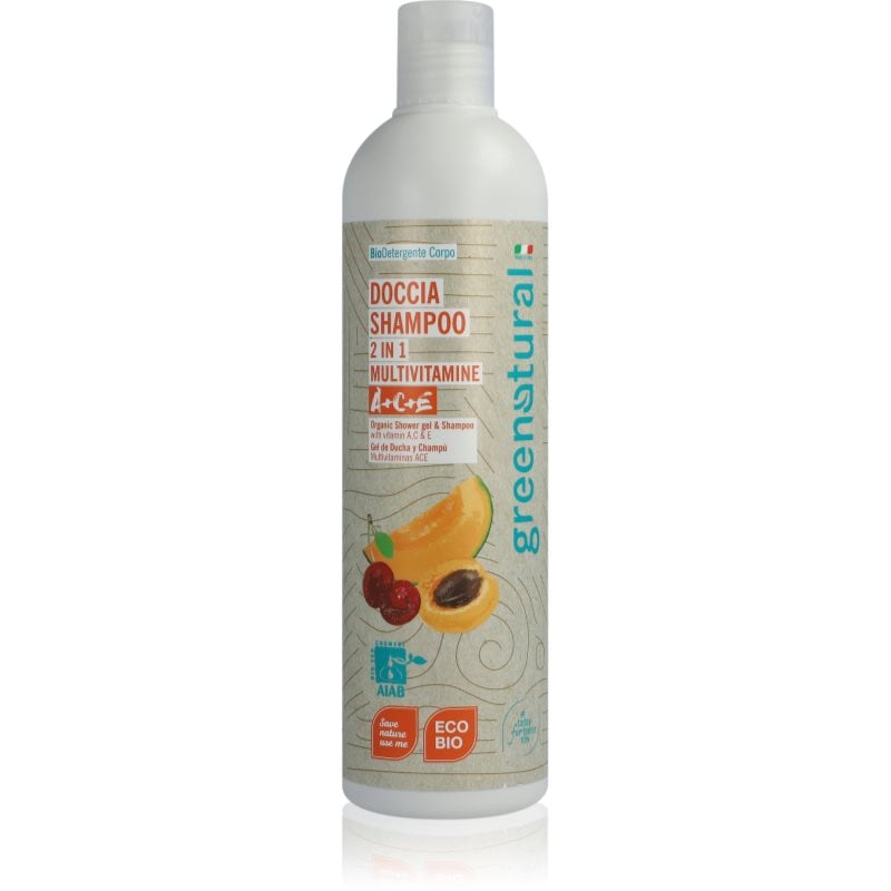 Greenatural Shower Gel & Shampoo душ гел и шампоан 2 в 1 с витамини A, C, E